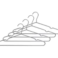 Zeller Kledinghangers - zilver- metaal - 20x stuks - met broekstang - 40 cm