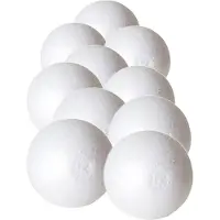 Gerimport 25x Stuks piepschuim hobby/DIY ballen/bollen 6 cm - Kerstballen maken knutselmateriaal
