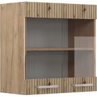 Vicco R-Line Glazen keukenkast – 60 cm Artisanaal eiken