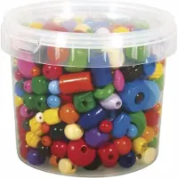 Rayher Hobby Gekleurde houten knutsel kralen 4-16 mm - Kralenbak