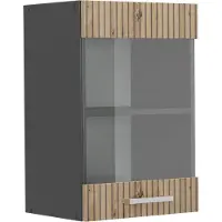 Vicco R-Line Glazen keukenkast – 40 cm Artisanaal eiken