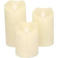 Haushalt LED Kaarsenset - 3 kaarsen - Vlamloos - Met Timerfunctie