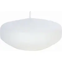 Enlightening Candles Drijfkaarsen - 8x stuks - wit - ca 8 branduren - geurloos - Dia 8 cm - groot formaat