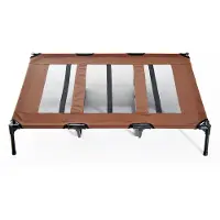 PawHut , hondenbed, slaapplek voor honden, hondenbank, hondenmand, dierenbed, 122 x 92 x 23 cm, modelnummer D04-069