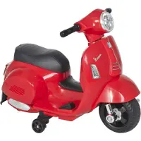 HOMCOM HOMdotCOM Kindervespa rood 66,5 cm x 38 cm x 52 cm