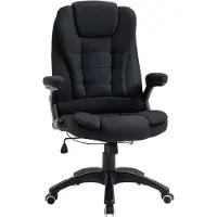 Vinsetto Kantoorstoel draaistoel ergonomisch schuimstof linnen look polyester