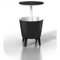 Keter Coolbar Partytafel - 49,5x49,5x57cm-84.5cm - 30 L - Zwart