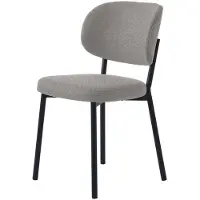 Håum Giga Living - Eetkamerstoel Zandkleur Stof - 48x53x81,2cm - Fowler