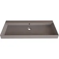 Gliss Design Wastafel lako 100 cm 1 kraangat mat leigrijs
