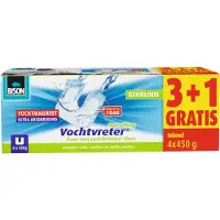 Bison 4x Vochtvreter Vochtmagneet Neutraal Navulling 4 Stuks