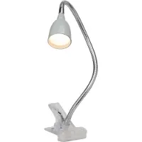 Brilliant Grijze bureaulamp Anthony met klem