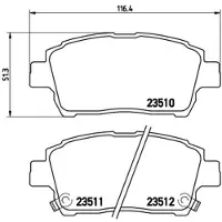 Brembo Remblokken set P 83 051 Brembo voor o.a. TOYOTA