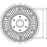 NRF Koppeling, radiatorventilator 49002
