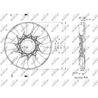 NRF 49831 Koelventilatorwiel