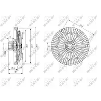 NRF 49589 Koppeling, radiateurventilator