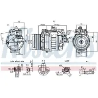 Nissens Compressor, airconditioner 890060