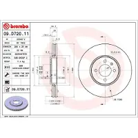 Brembo 09.D720.11 Remschijf