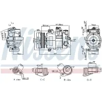 Nissens Compressor, airconditioner 890757