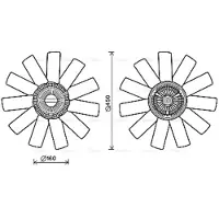 Ava Cooling Koelventilatorwiel, motorkoeling RTF558