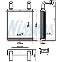 Nissens 707225 Kachelradiateur, interieurverwarming