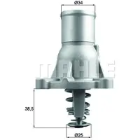 MAHLE ORIGINAL Thermostaat, koelvloeistof TI 260 92
