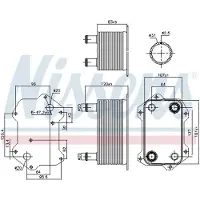Nissens Olie radiator, motorolie 91269
