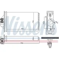 Nissens 707293 Kachelradiateur, interieurverwarming