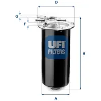 Ufi 55.411.01 Brandstoffilter
