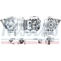 Nissens Compressor airconditioning 890805