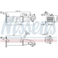 Nissens 989451 EGR-koeler