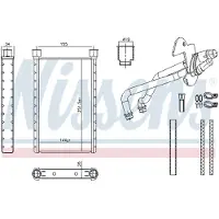 Nissens Kachelradiateur, interieurverwarming 707282