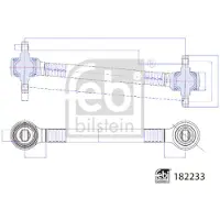FEBI BILSTEIN Draagarm, wielophanging 182233