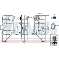 Nissens 996182 Expansietank, koelvloeistof