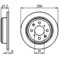 Bosch 0 986 479 101 Remschijf