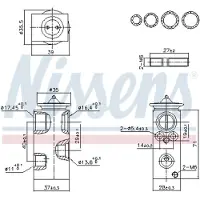 Nissens Expansieventiel, airconditioning 999453