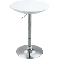 HOMCOM HOMdotCOM Bartafel wit 61 cm x 61 cm x 97 cm