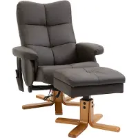 HOMCOM HOMdotCOM Massage fauteuil 80 cm x 86 cm x 99 cm bruin