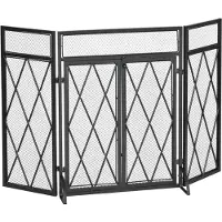 HOMCOM HOMdotCOM Openhaardscherm 120 cm x 11,5 cm x 79 cm