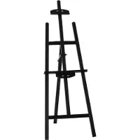 HOMCOM HOMdotCOM Schildersezel schildersdoek met beugel studio schildersezel 90° instelbaar hout