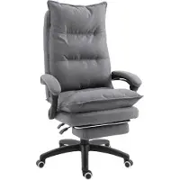 Vinsetto Bureaustoel met massagefunctie, grijs