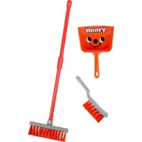 Casdon Henry – Bezem, Stoffer & Blik voor Kinderen – Schoonmaak Speelgoed