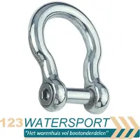 Yacht Steel Ronde beugel met binnenzeskant, gebogen