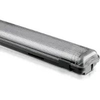 V-TAC VT-12023 LED Armaturen - Dubbele Buis 2 x 18W - IP65 Waterdicht - Wit - 3400 Lumen -