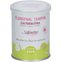 Saforelle Florgynal Probiotische tampon zonder inbrenghuls Super 8 St Tampon