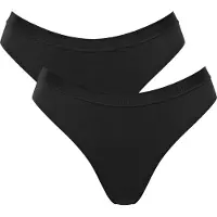 Sloggi GO Casual High leg 2P Dames Onderbroek - Zwart - Maat S