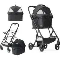 Deryan Luxe Inklapbare Hondenbuggy Huisdieren wandelwagen