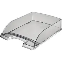 Leitz Brievenbak Plus A4 transparant rookglas