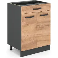 Vicco R-Line Keukenonderkast – 60 cm met lade, zonder werkblad Krachtige eik goud