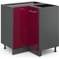 Vicco R-Line Hoekkast – 75.6 cm zonder werkblad Rode hoogglans