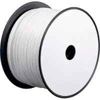 Goobay Telefoonkabel 4-aderig op rol - CCA (AWG28) / wit - 100 meter